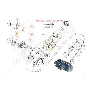 BABETTA 210 SZERELÉSI ÁBRA /B.210 /SZINES