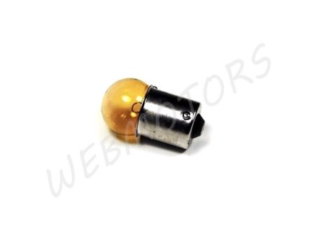 BULB 12V 10W BA15S YELLOW