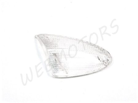 WINKER LENS FRONT LEFT WHITE LEO125