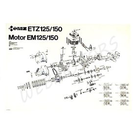 MZ ETZ 150 SZERELÉSI ÁBRA ETZ150