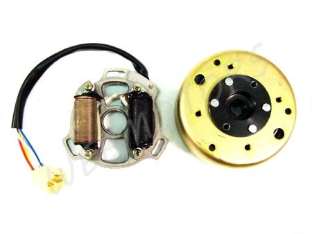 STATOR PLATE+FLYWHEEL 2T