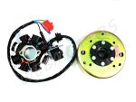 STATOR PLATE+FLYWHEEL 4T 125-150