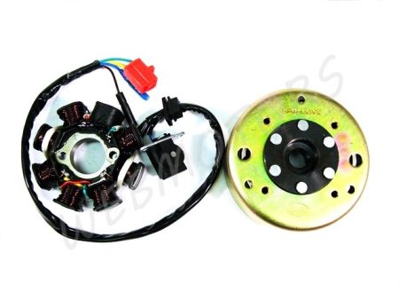 STATOR PLATE+FLYWHEEL 4T 125-150