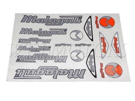 DECAL SET MALAGUTI /SILVER/