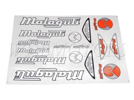 DECAL SET MALAGUTI /WHITE-SILVER/