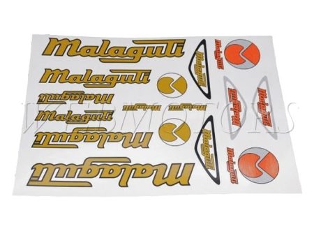 DECAL SET MALAGUTI /GOLD-SILVER/