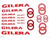 DECAL SET GILERA /RED-SILVER/