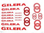 DECAL SET GILERA /RED-SILVER/