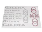 DECAL SET GILERA /SILVER-RED/