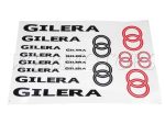 DECAL SET GILERA /RED-SILVER/