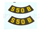 DECAL FOR SIDE COVER/YELLOW/ PAIR