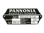 PANNÓNIA P10 TÍPUSTÁBLA /DELUXE/
