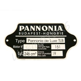 PANNÓNIA TLF TÍPUSTÁBLA /TLB/