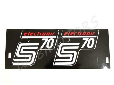 DECAL FOR SIDE COVER/RED/ PAIR ELEKTRONIK