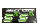 DECAL FOR SIDE COVER/GREEN/ PAIR ENDURO