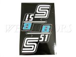 DECAL FOR SIDE COVERPAIR BLUE