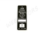 NAMEPLATE /425S/SLIM