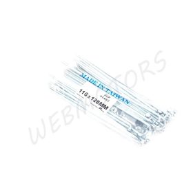SPOKE+NIPPLE SET 128MM