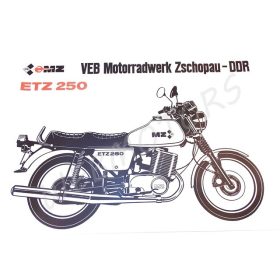 MZ ETZ 250 PLAKÁT ETZ250