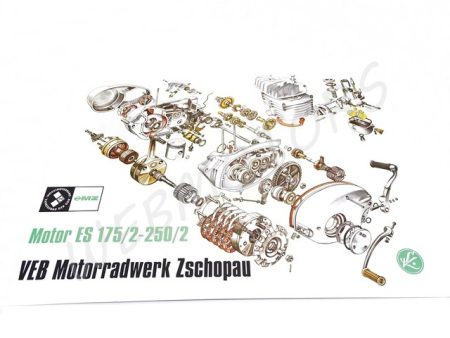 MZ ES 250/2 SZERELÉSI ÁBRA ES175/2 250/2