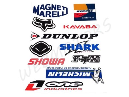 DECAL SET DUNLOP, KAYABA,MICHELIN