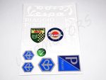 DECAL SET VESPA /WHITE/