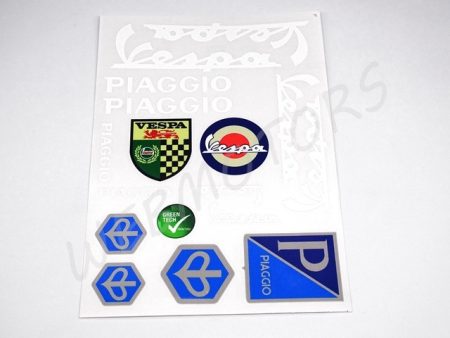 DECAL SET VESPA /WHITE/