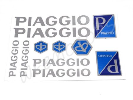 DECAL SET PIAGGIO /SILVER/