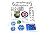 DECAL SET VESPA /SILVER/