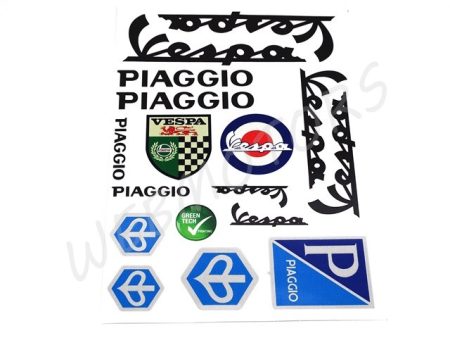DECAL SET VESPA /BLACK/