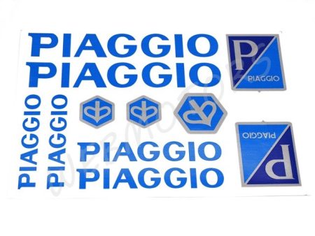 DECAL SET PIAGGIO /BLUE/