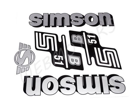 DECAL SET B51 /SILVER/