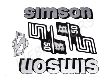 DECAL SET S50B /SILVER/