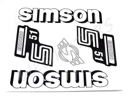 DECAL SET ENDURO /WHITE/