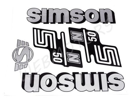 DECAL SET N50 /SILVER/