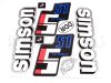 DECAL SET S51 12V /WHITE-SILVER-BLUE/