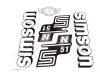 DECAL SET N51 /WHITE/