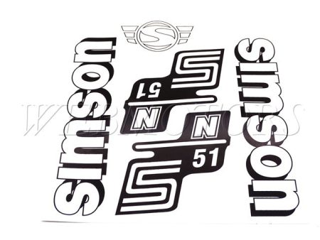 DECAL SET N51 /WHITE/