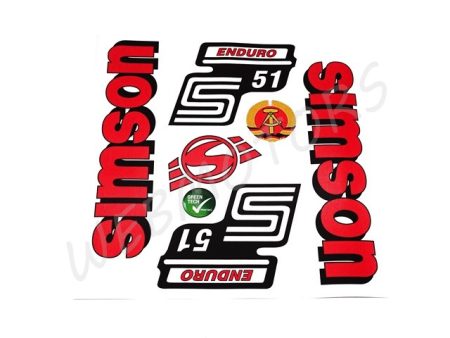 DECAL SET ENDURO /RED/