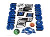 DECAL SET N50 /BLUE/