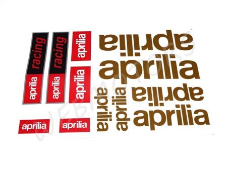 DECAL SET APRILIA /GOLD/
