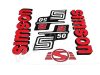 DECAL SET S50B /RED/