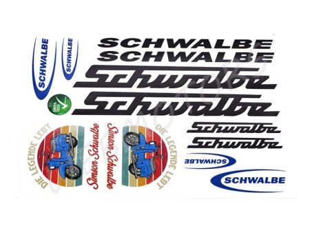 DECAL SET BLACK-BLUE