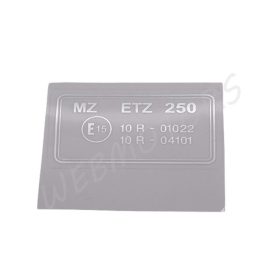 MZ ETZ 250 MATRICA VÁZRA