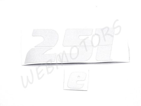 MZ ETZ 251 MATRICA SZERSZÁMDOBOZRA "251"+"e" SZÜRKE