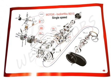 BABETTA 215 SZERELÉSI ÁBRA /B.215/ SZINES