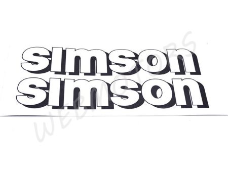 SIMSON S51 MATRICA BENZINTANKRA /FEHÉR/ PÁR