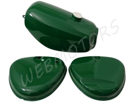 SIMSON ENDURO BENZINTANK SZETT /SÖTÉTZÖLD/