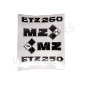 MZ ETZ 250 MATRICA KLT. FEKETE-FEHÉR