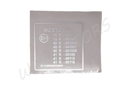 MZ ETZ 150 MATRICA VÁZRA
